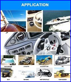 Waterproof Boat Radio Marine Headunit Bluetooth Stereo Receiver Car ATV UTV MP3
