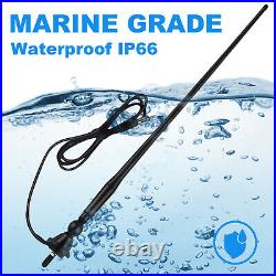 Waterproof IP66 Audio Stereo Bluetooth Receiver Boat FM AM Radio +Marine Aerial