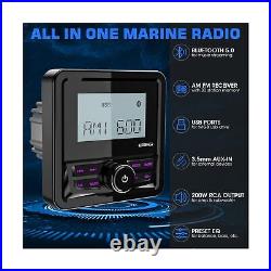 Waterproof Marine Digital Media Receiver Bluetooth Marine Stereo with 2.8 I