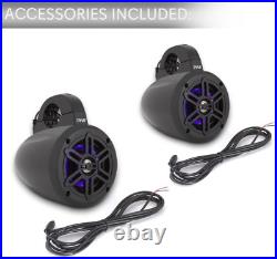 Waterproof Marine LED Bluetooth Boat Speakers With Dual Subwoofer 4