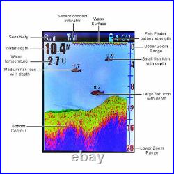 Wireless Colour Bait boat fish finder, + 150 m range, Easy to attach. Carp, Boat