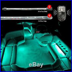 Wireless Control FLEX Waterproof RGB 12 Strip Marine Interior Light Kit for Boat